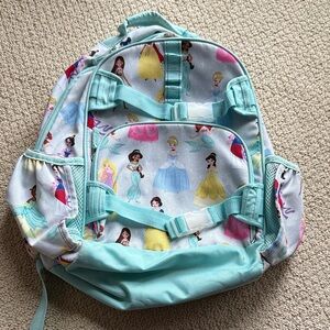 Pottery Barn kids Girls' Princess Print Backpack in Light Aqua
